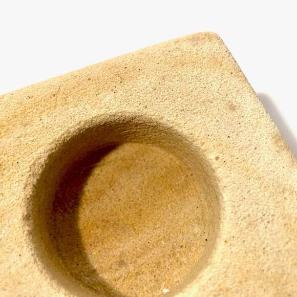 Vintage Sandstone Double Tealight Candle Holder - Picture 7 of 8
